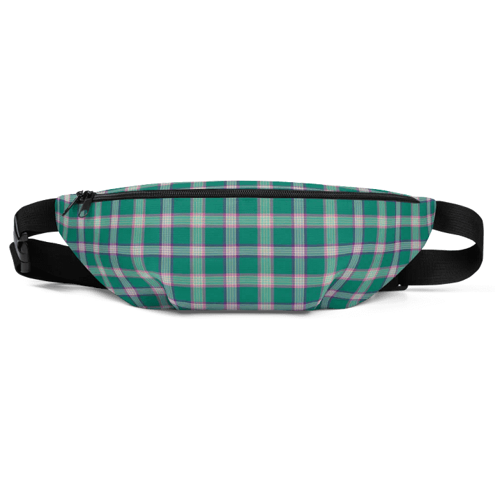 Emerald Green and Purple Plaid Fanny Pack product image (2)