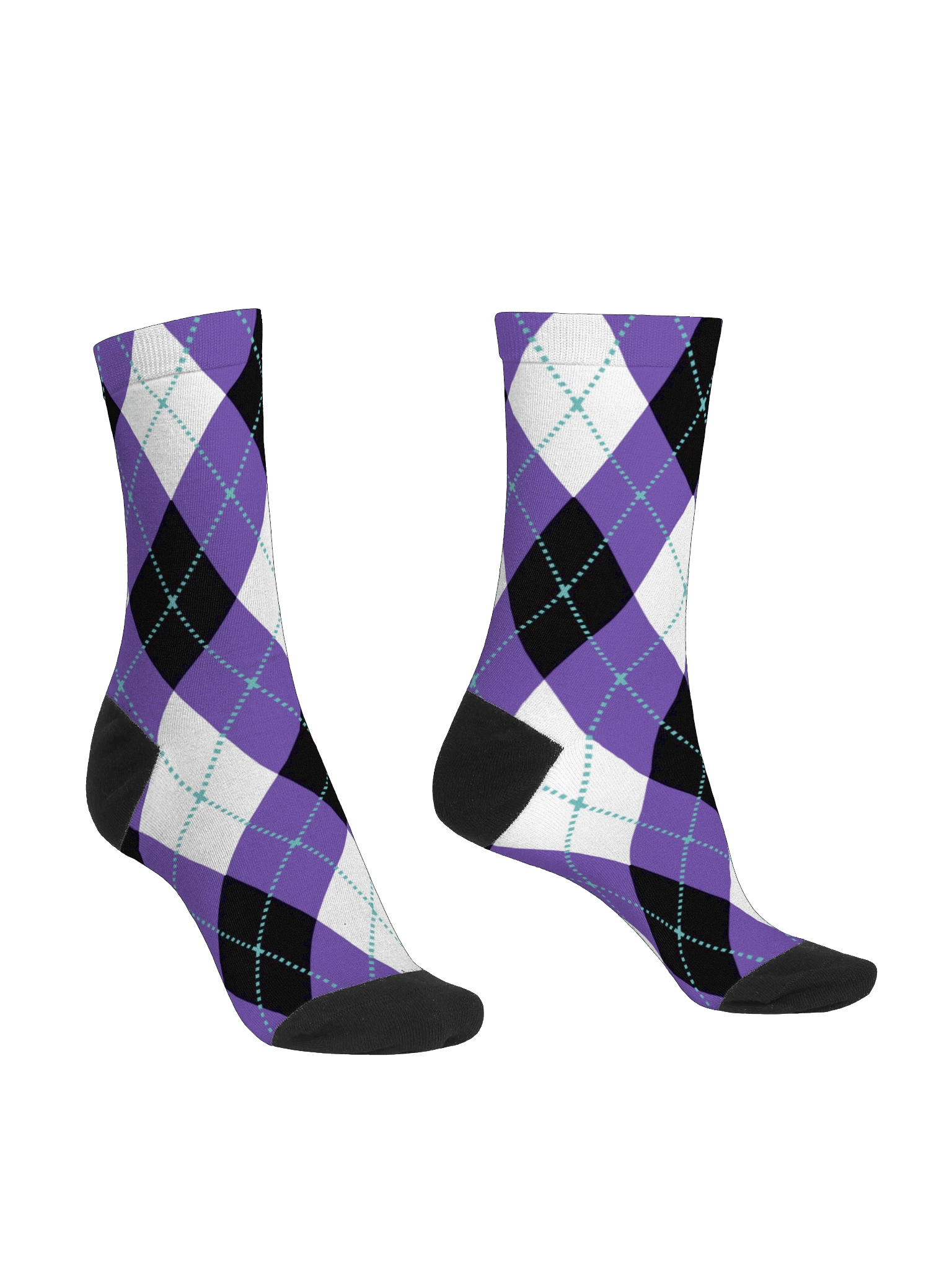 Purple Argyle Socks product image (3)