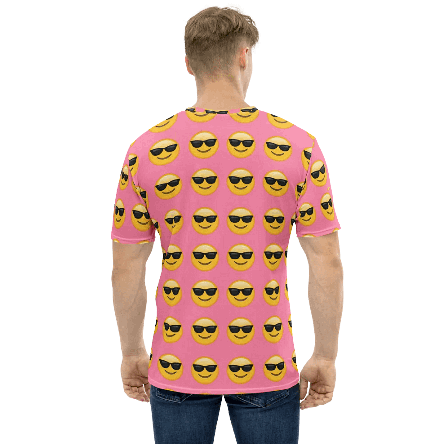 Cool Emoji - Pink - All-Over Print Crew Neck T-Shirt product image (3)