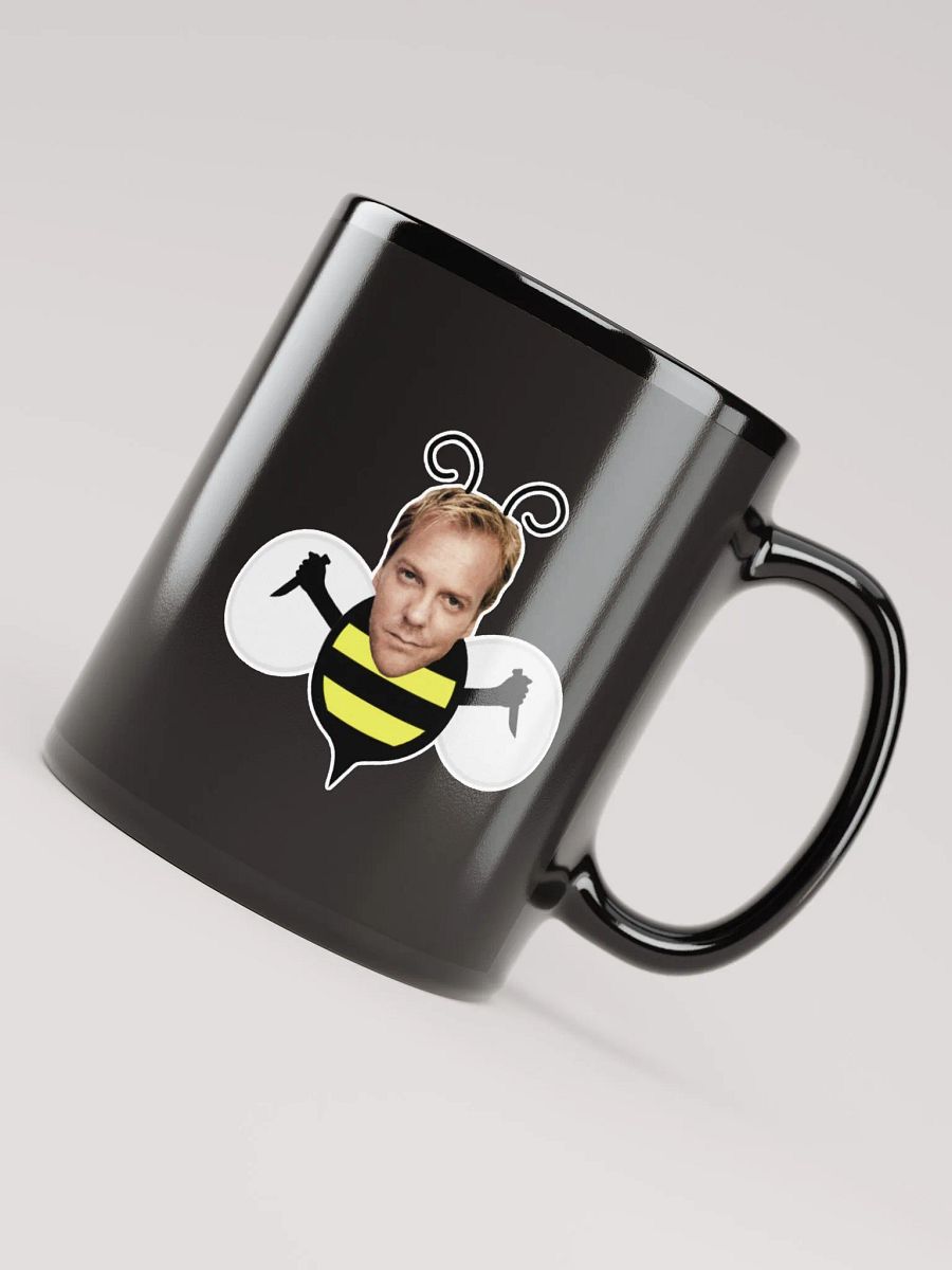 Bee Black Glossy Mug product image (5)