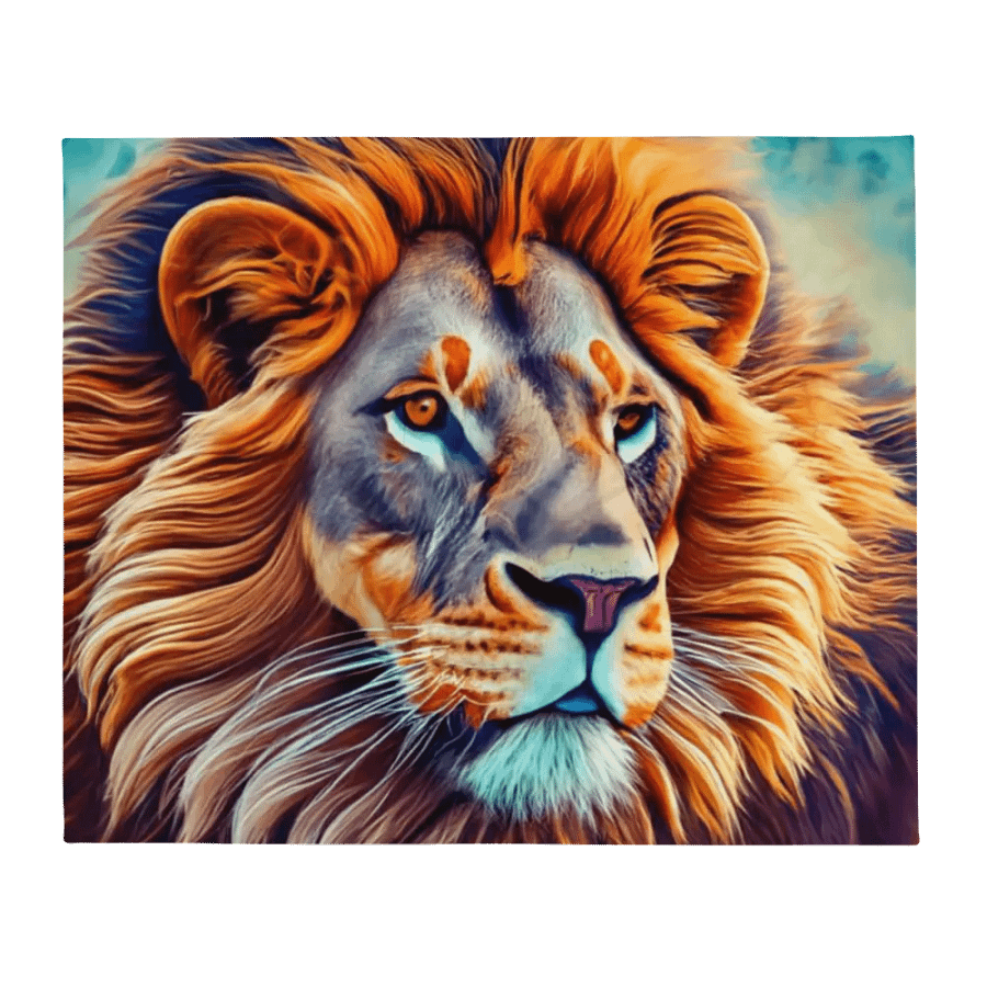 Big Cat King Of The Jungle Majestic Lion Throw Blanket product image (3)