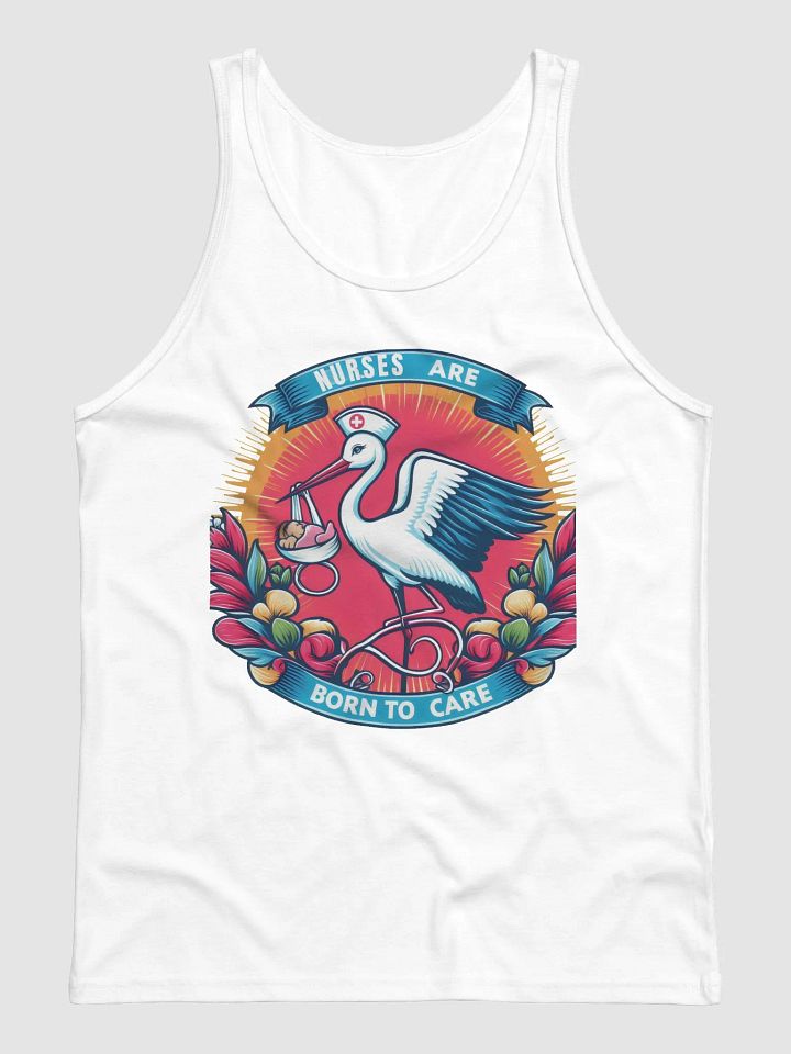 Born to Care Stork Nurse Jersey Tank product image (9)