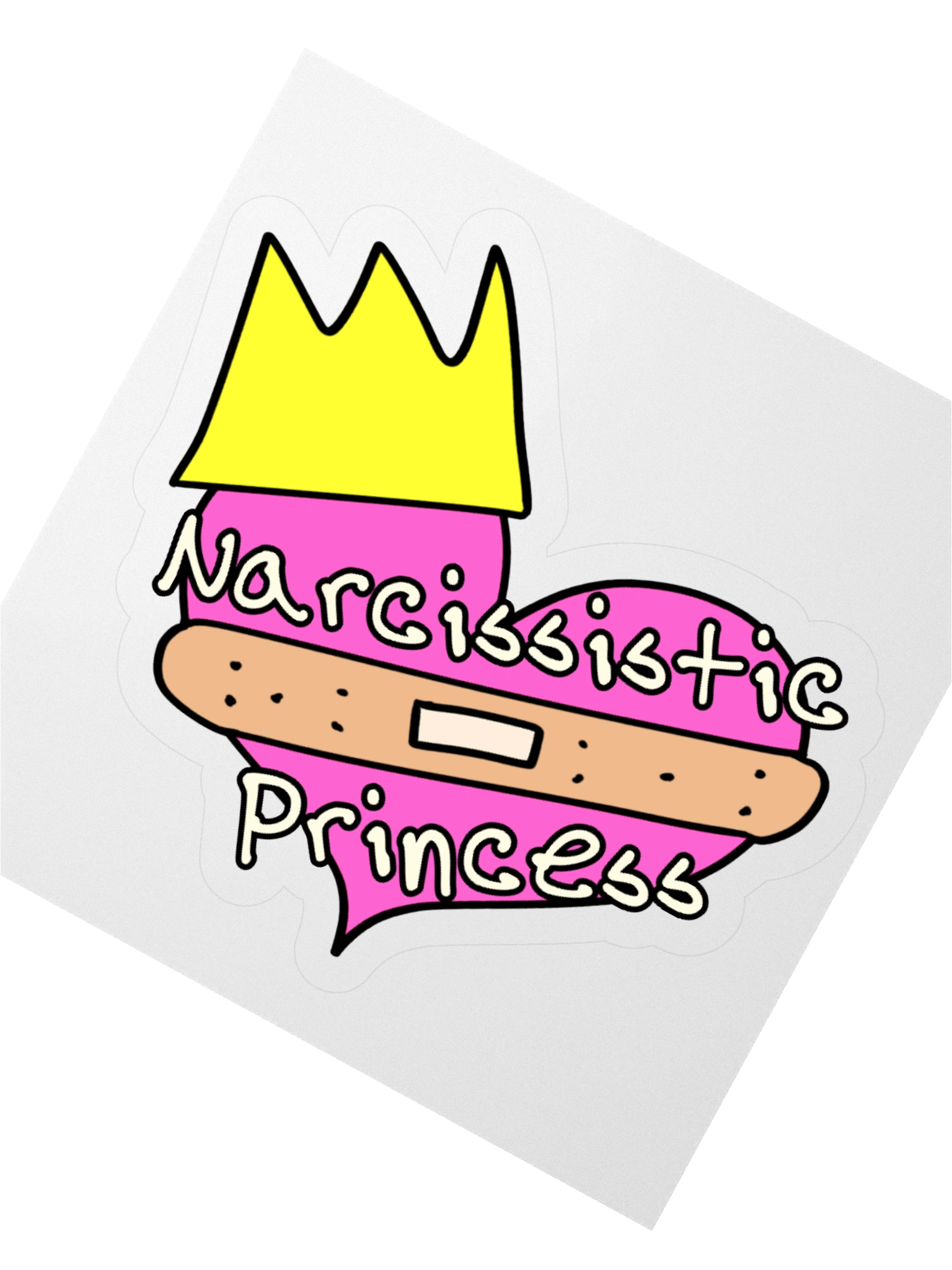 "Narcissistic Princess" Vinyl Sticker product image (4)