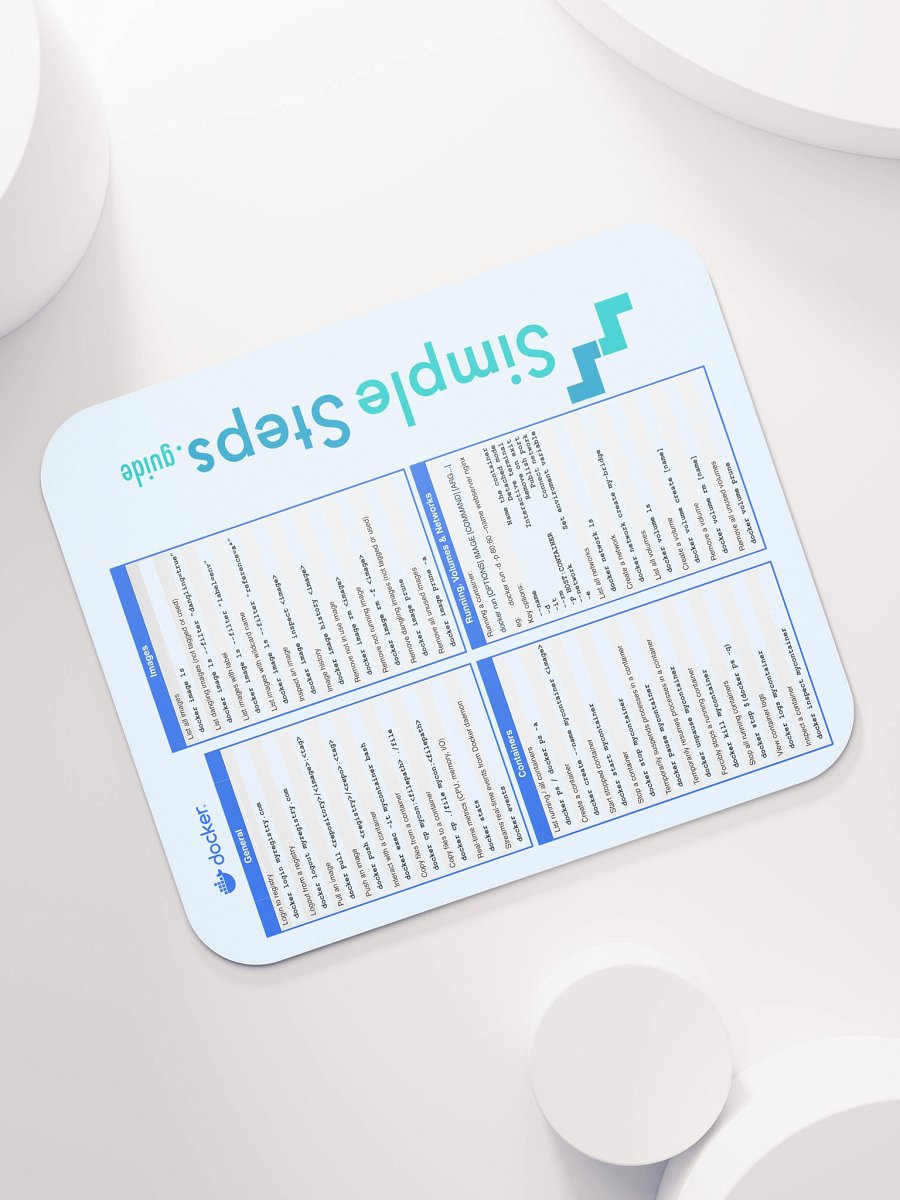 Docker Cheat Sheet Mouse Mat product image (7)