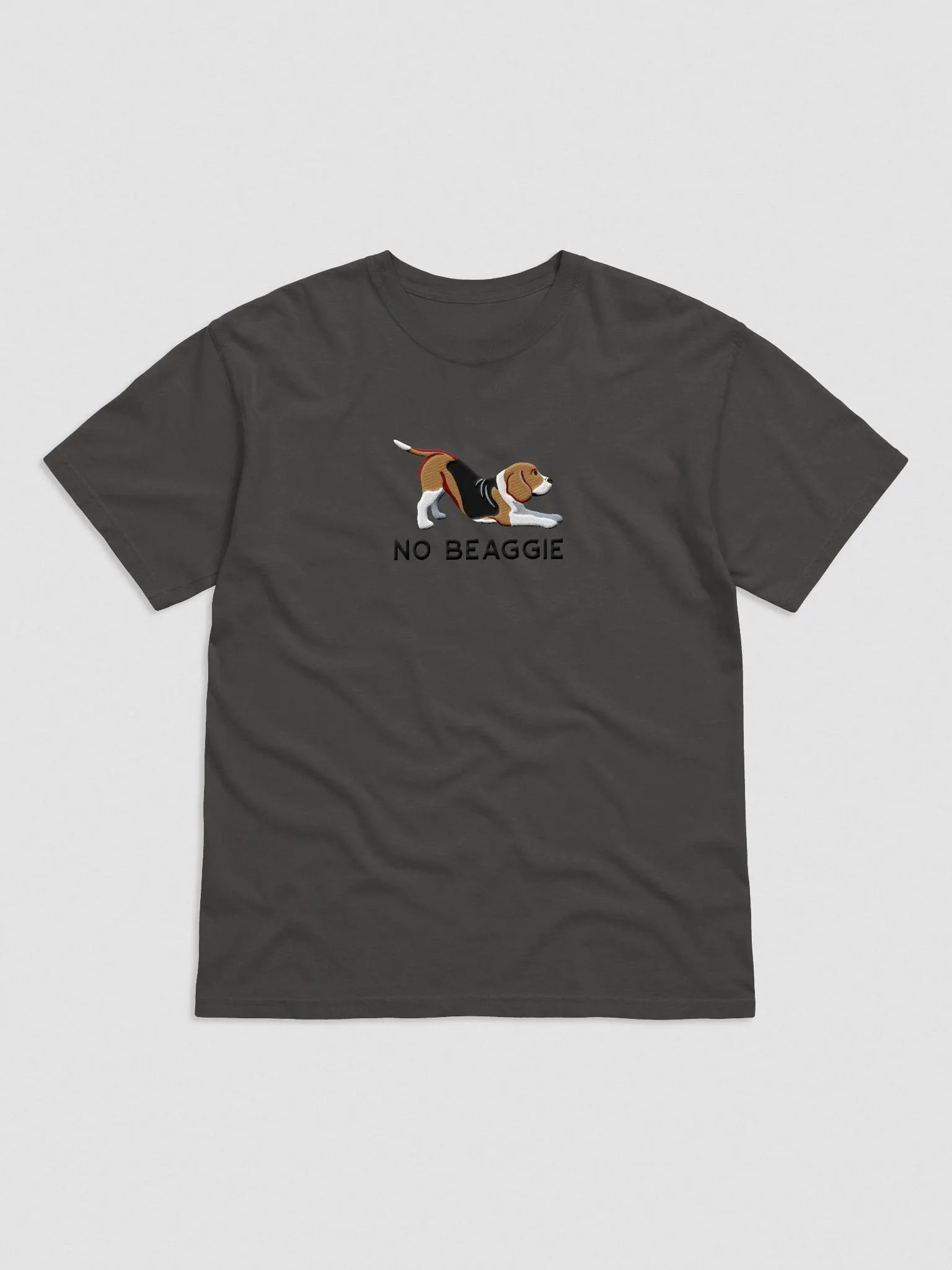 No Beaggie T-Shirt(Embroidered) of a Beagle product image (4)