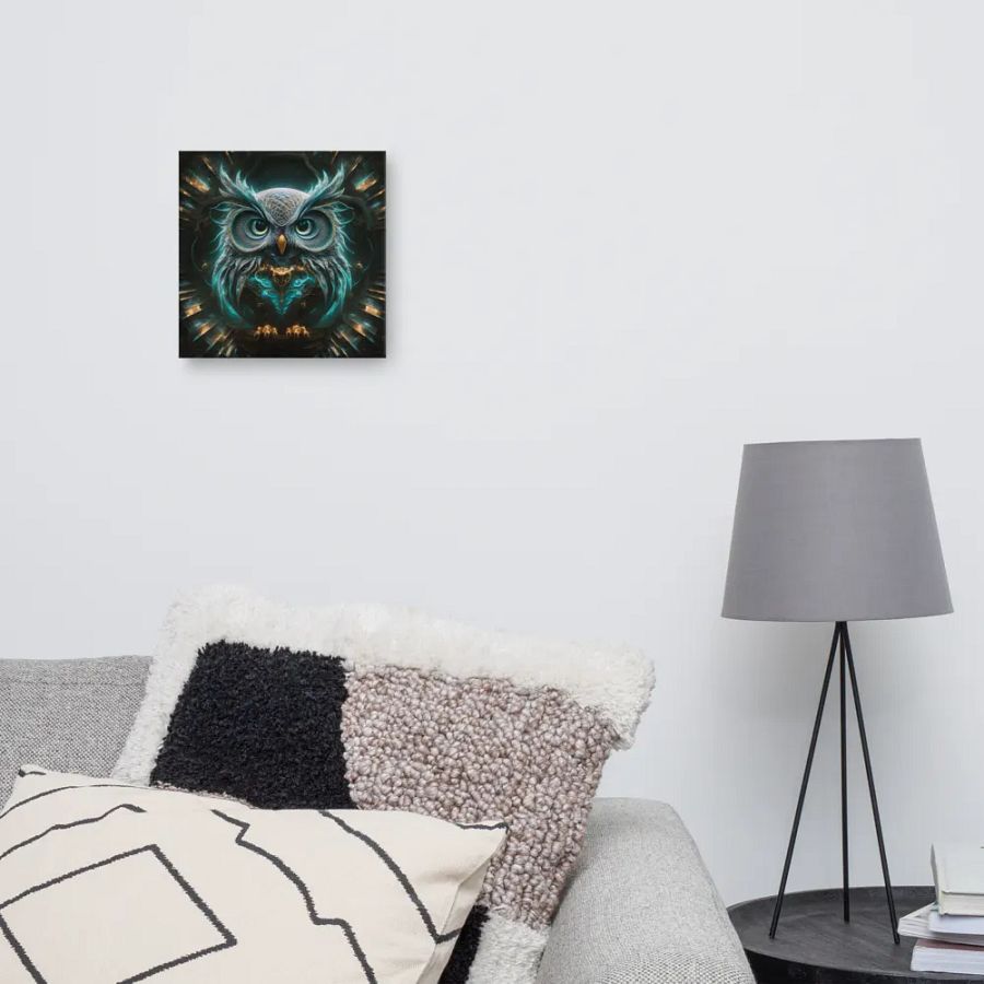 Fantasy Fractal Owl Art - v11 product image (10)