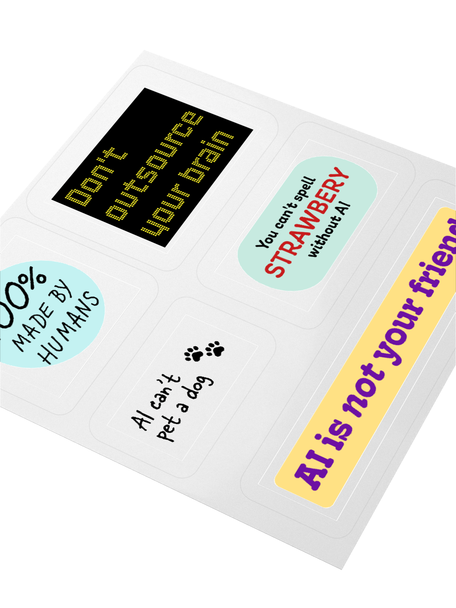 Anti-AI sticker combo product image (9)