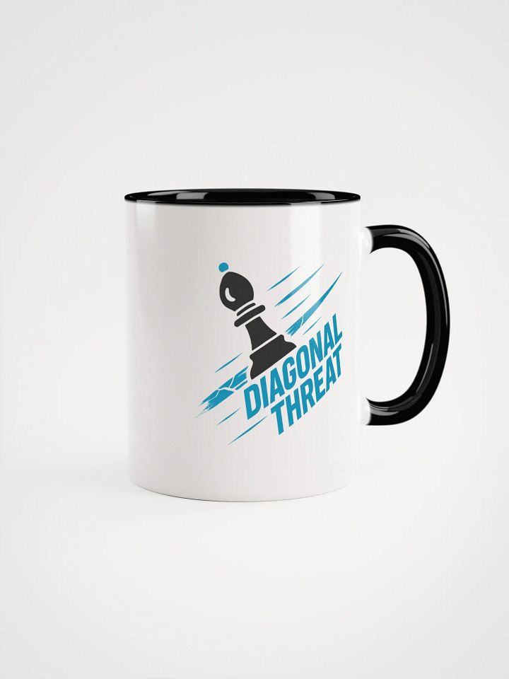 Diagonal Threat - Ceramic Mug with Color Inside product image (2)