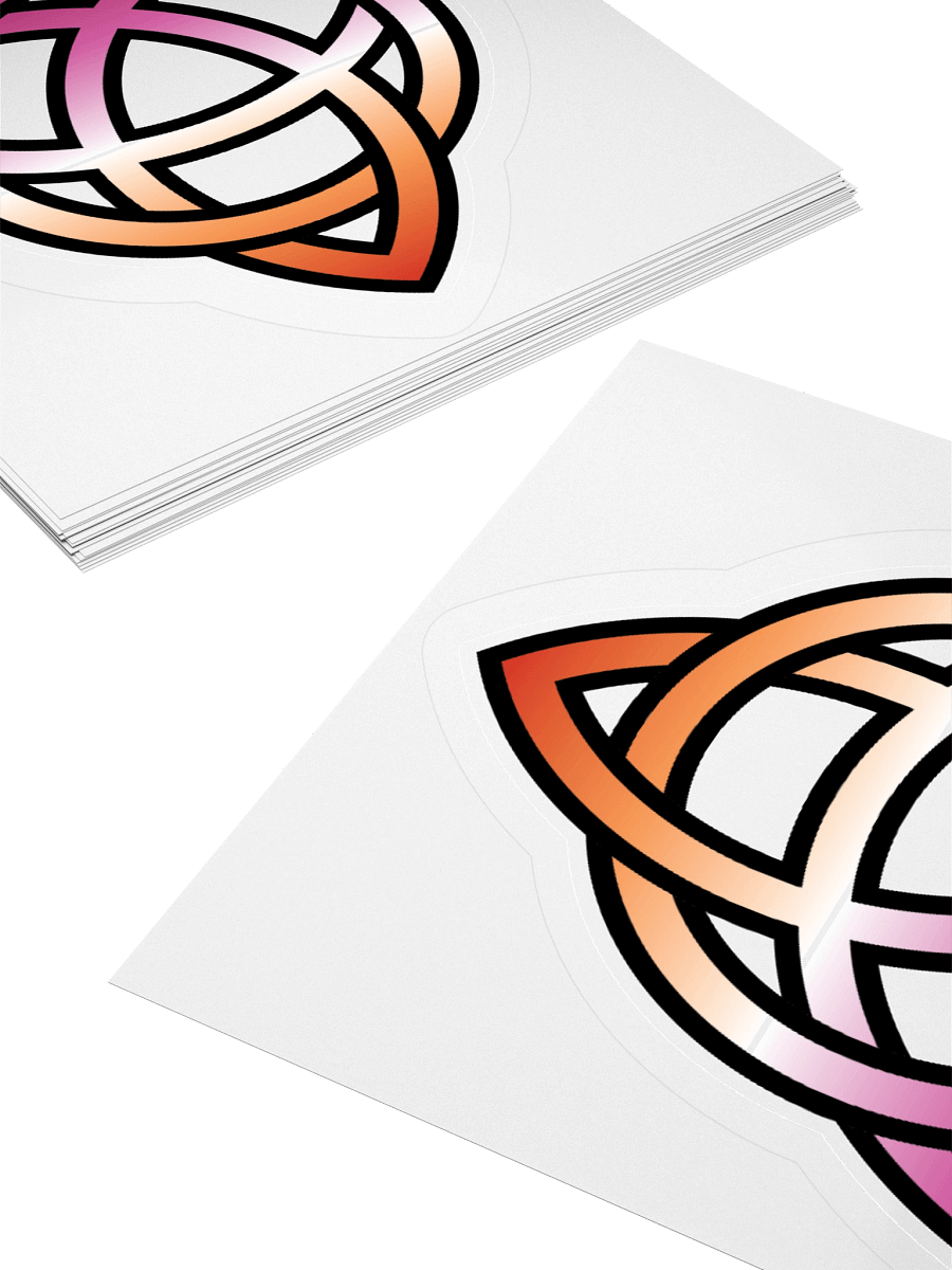 Lesbian Pride Gradient Celtic Knot Sticker product image (10)