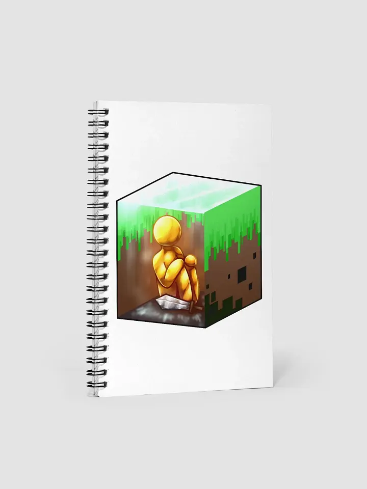 alan becker gold spiral notebook product image (1)