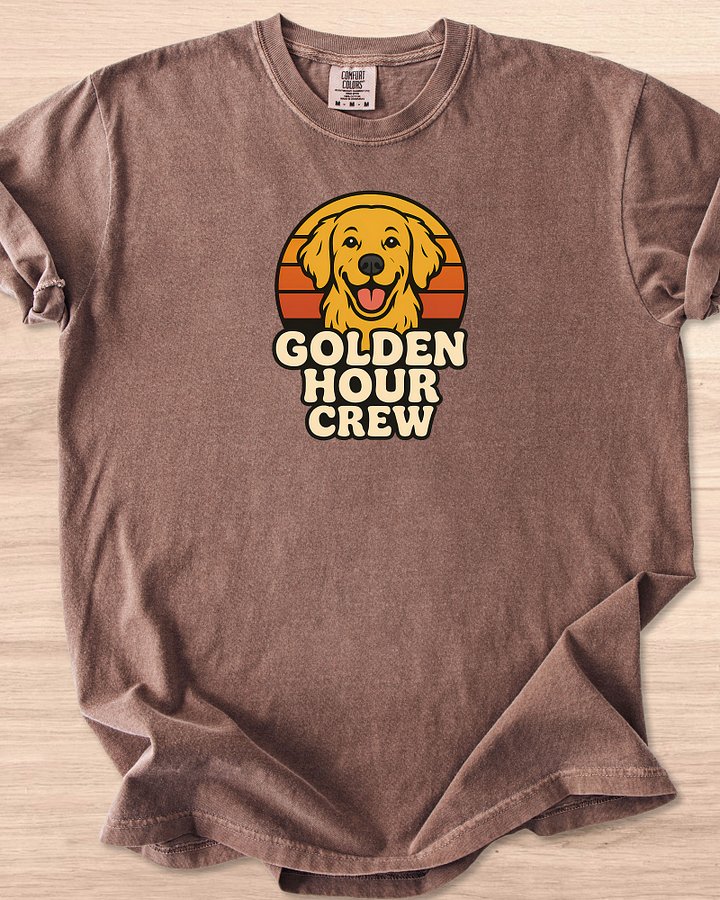 Golden Hour Crew (Golden Retriever) Tee product image (5)