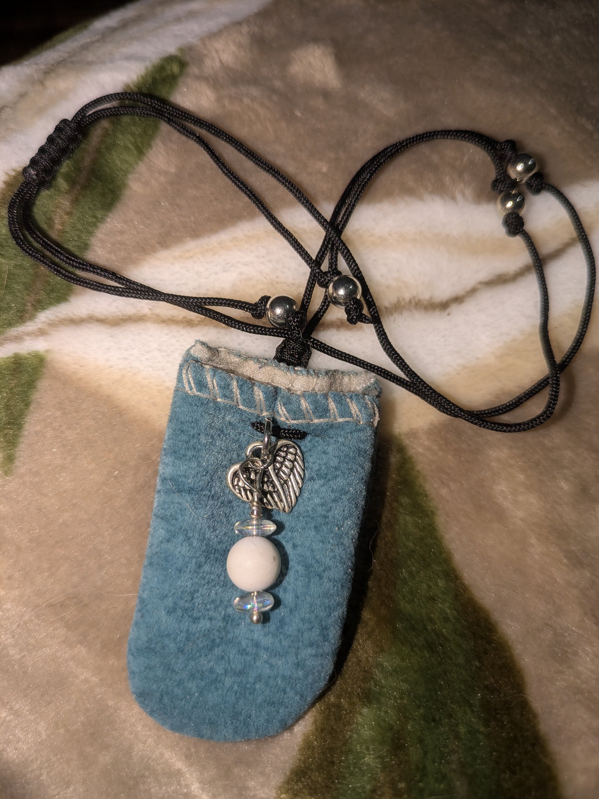 Angels Wings Adjustable Pouch Necklace product image (1)