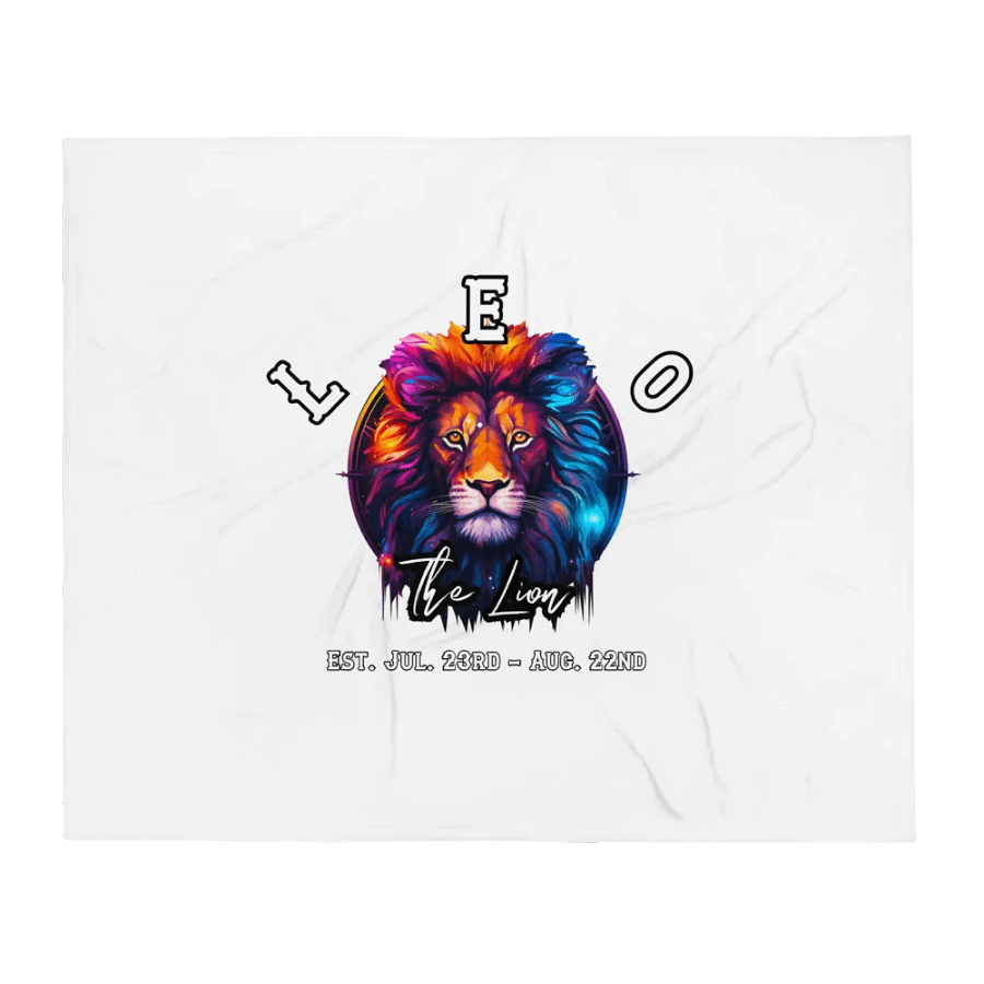 Leo - Zodiac Throw Blanket product image (1)