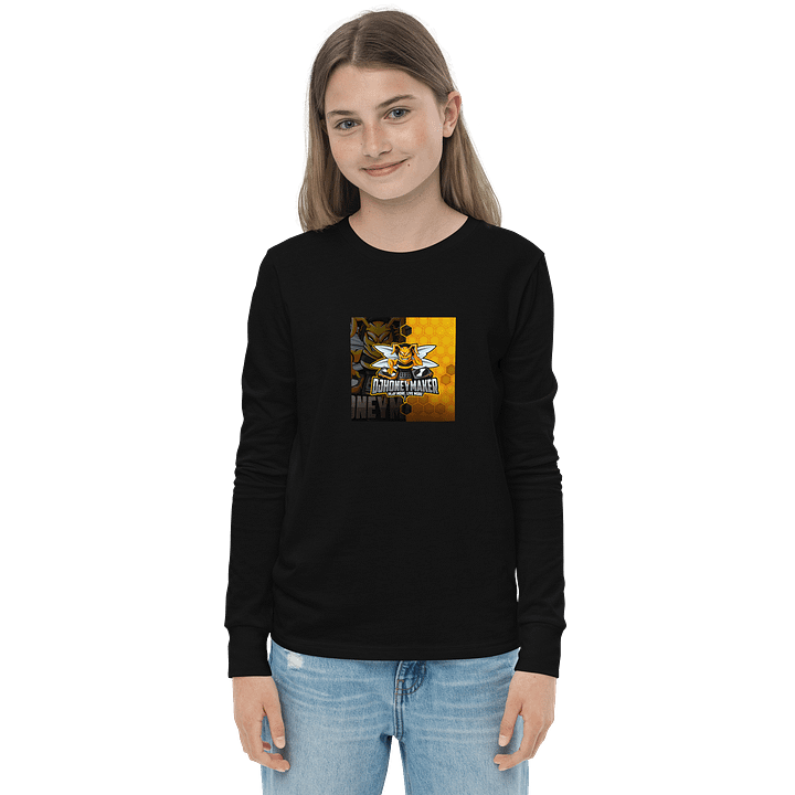 Logo With Texture Youth Long Sleeve T-Shirt product image (7)
