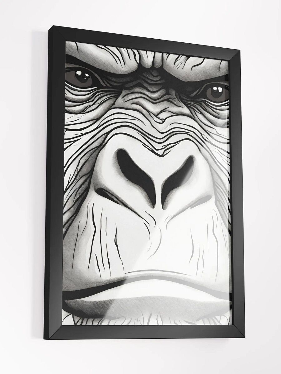 A powerful and striking portrait of a gorilla. product image (3)