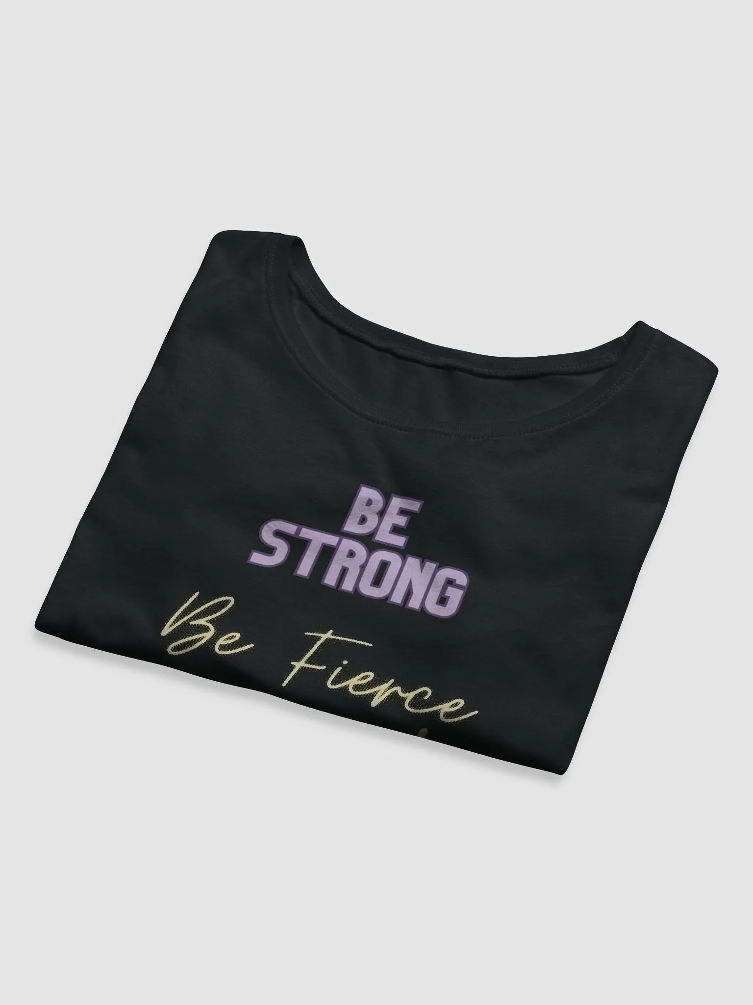 Be Strong, Fierce, and Make Good Choices Crop-top Baby Tee product image (8)