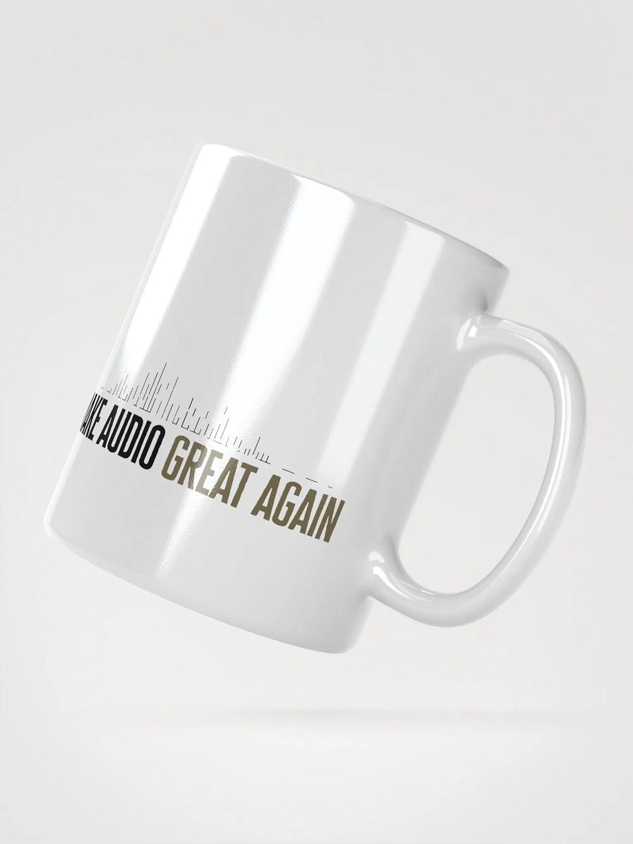 Make Audio Great Again White Glossy Mug product image (6)