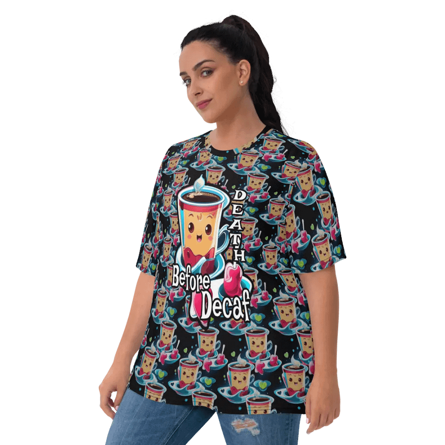 Kawaii Coffee All Over Print T-shirt product image (3)