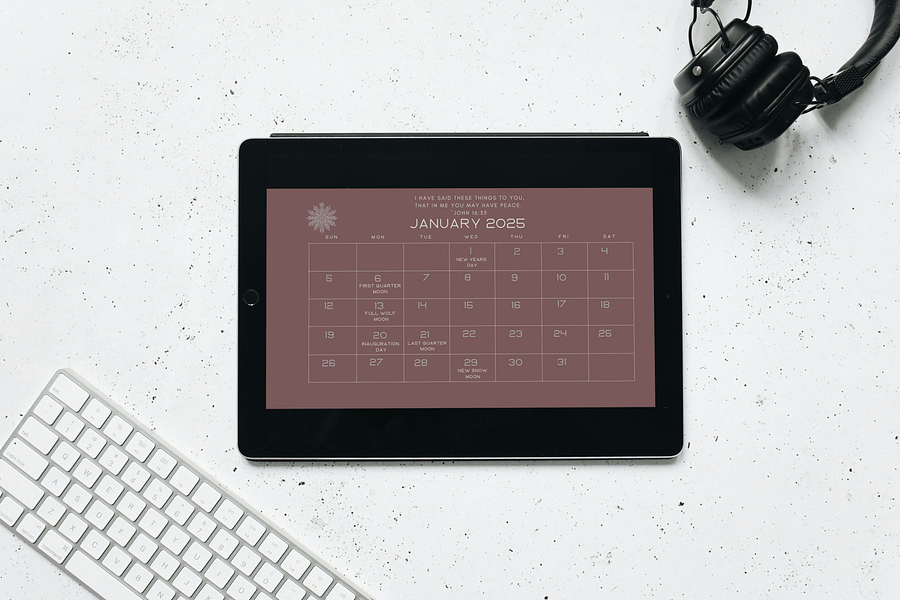 Verses of Peace 2025 Desktop Calendar product image (2)
