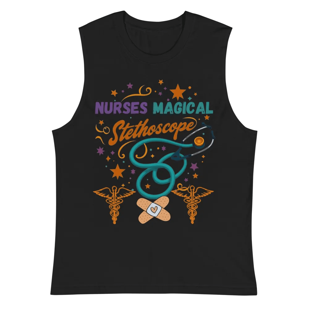 Nurse's Magical Stethoscope Muscle Tank product image (3)