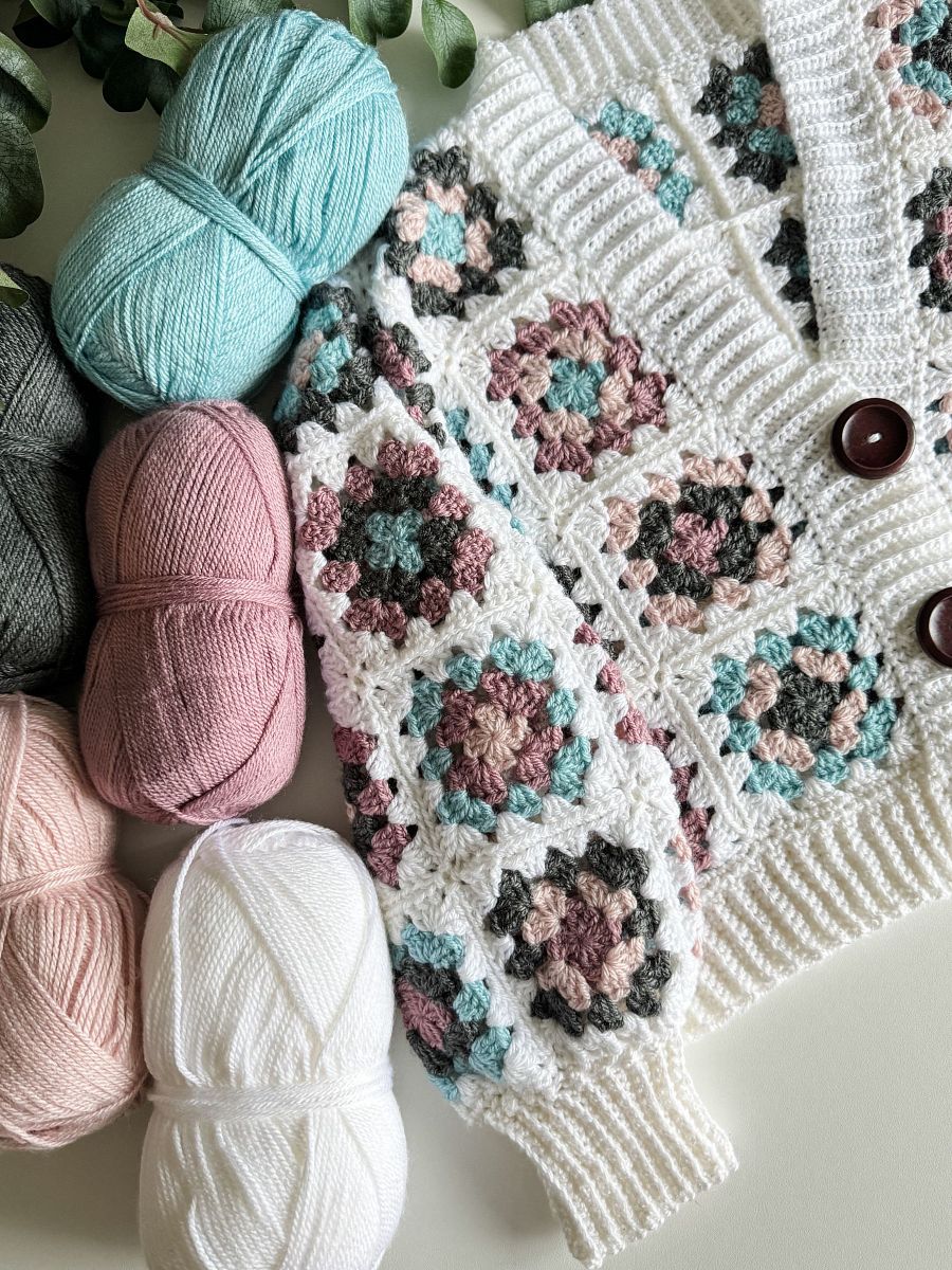 Granny Crop Cardigan Crochet Pattern product image (4)