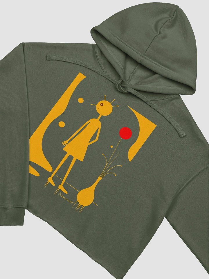 Bella+Canvas Fleece Crop Hoodie product image (1)
