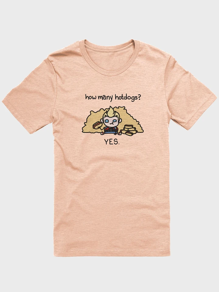 how many hotdogs? yes. t-shirt product image (4)