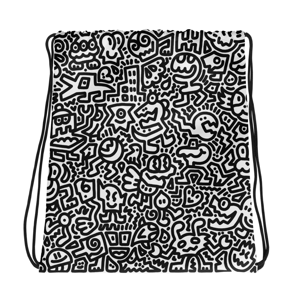 Doodle Drawstring Bag product image (1)