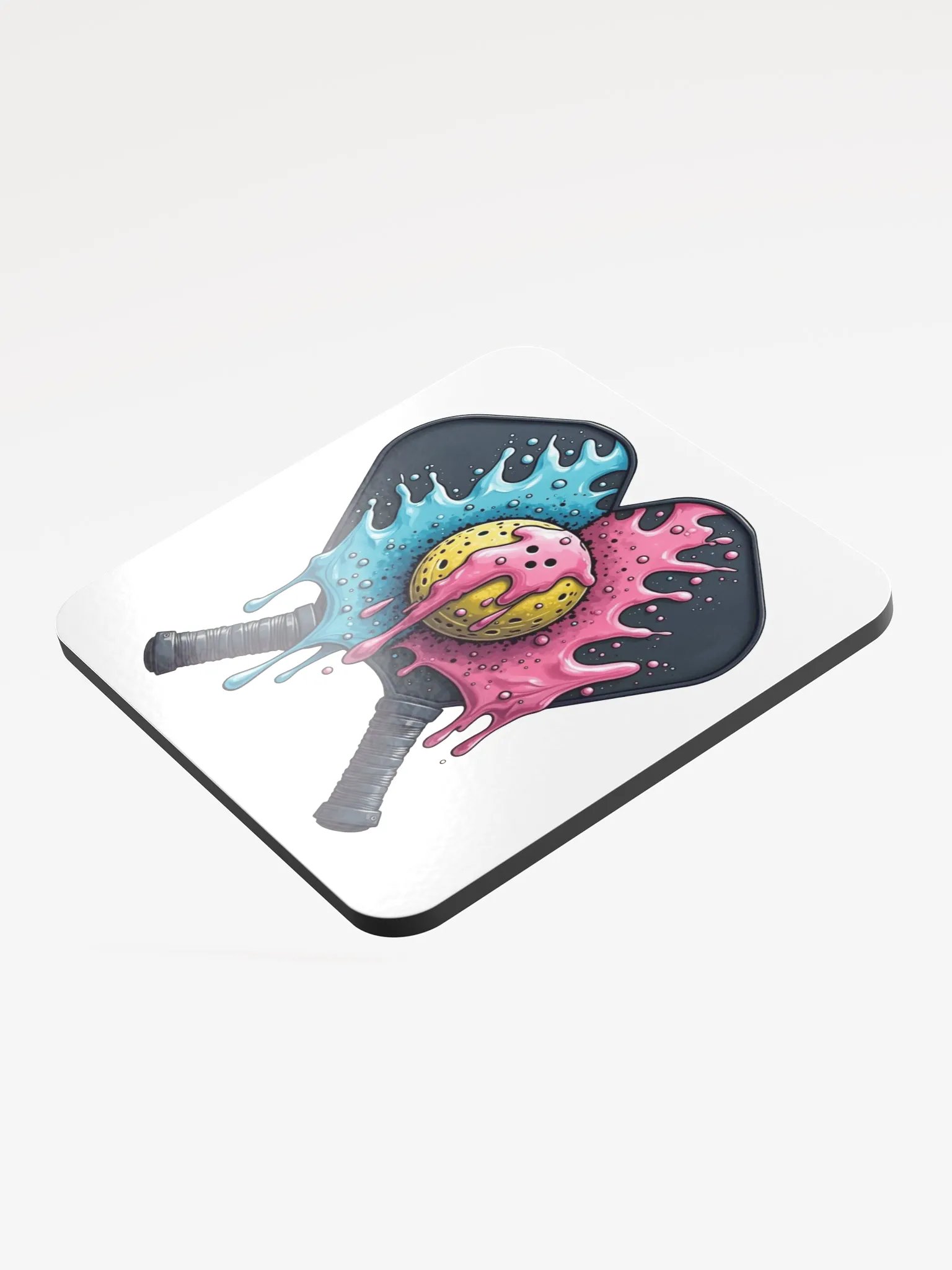 Ice Cream Pickleball Splash Cork Coasters Set product image (4)