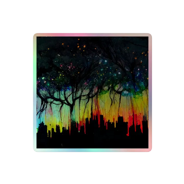 Dreamy City Nights Holographic Sticker Set product image (2)
