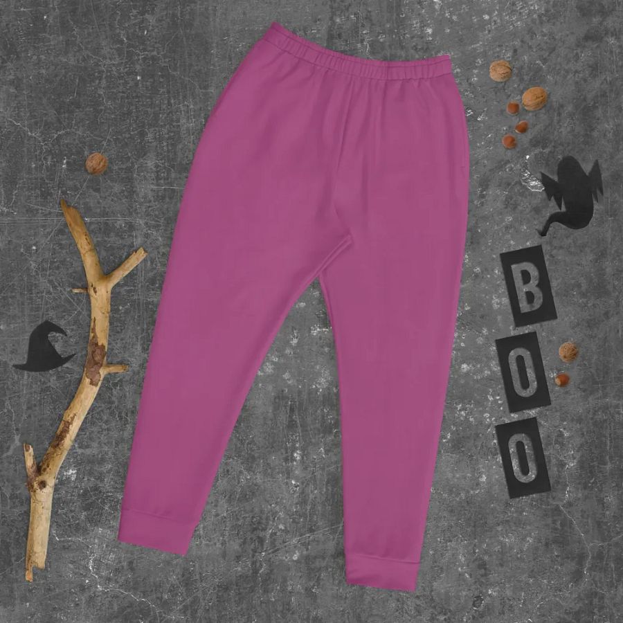 Plain Plum Purple True Summer Recycled Polyester Premium Men's Joggers by Treasure Pie product image (9)