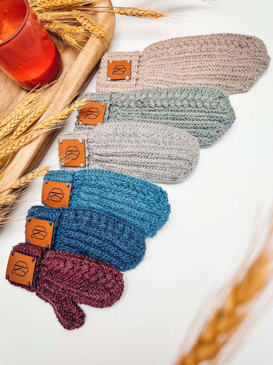Autumn Wheat Crochet Mittens Pattern (6 Sizes) product image (4)