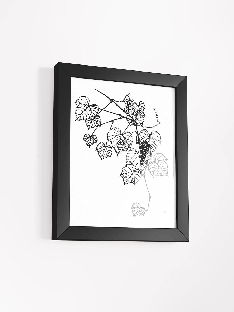 Vineyard Serenity Framed Poster - Grape Leaves Stylish product image (4)