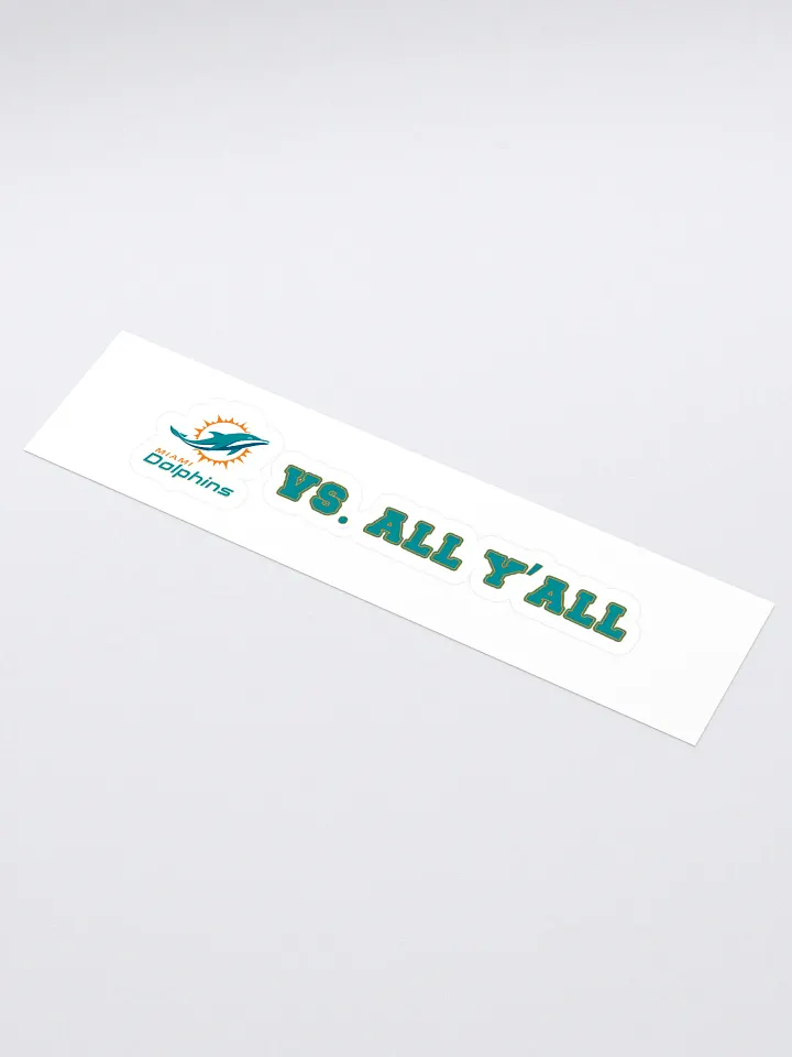 Dolphins Vs. All Y'all Miami Football Rivalry Design product image (1)