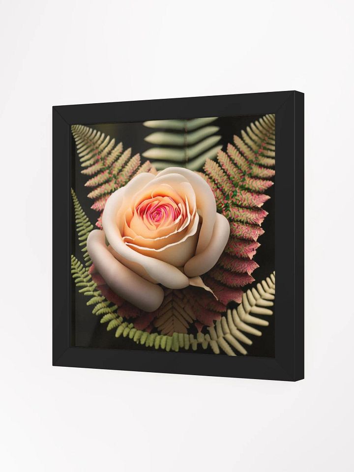 Framed High-Quality Matte Poster: Elegant Rose in Bloom product image (8)
