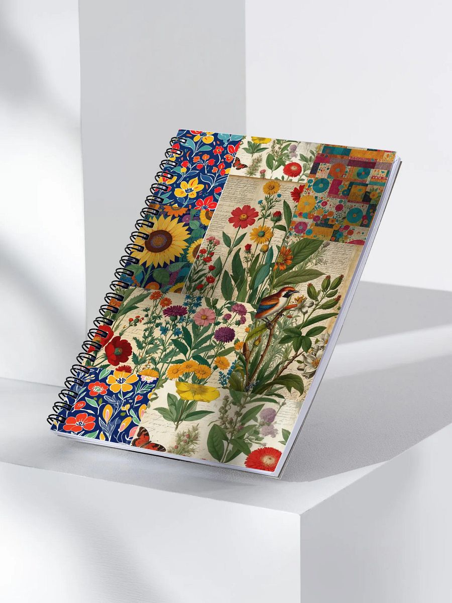 Floral Fusion Spiral Notebook product image (3)