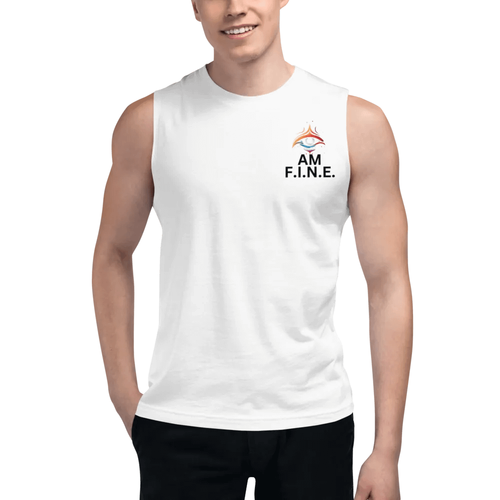 Whole World Apparel No Sleeve White T product image (5)