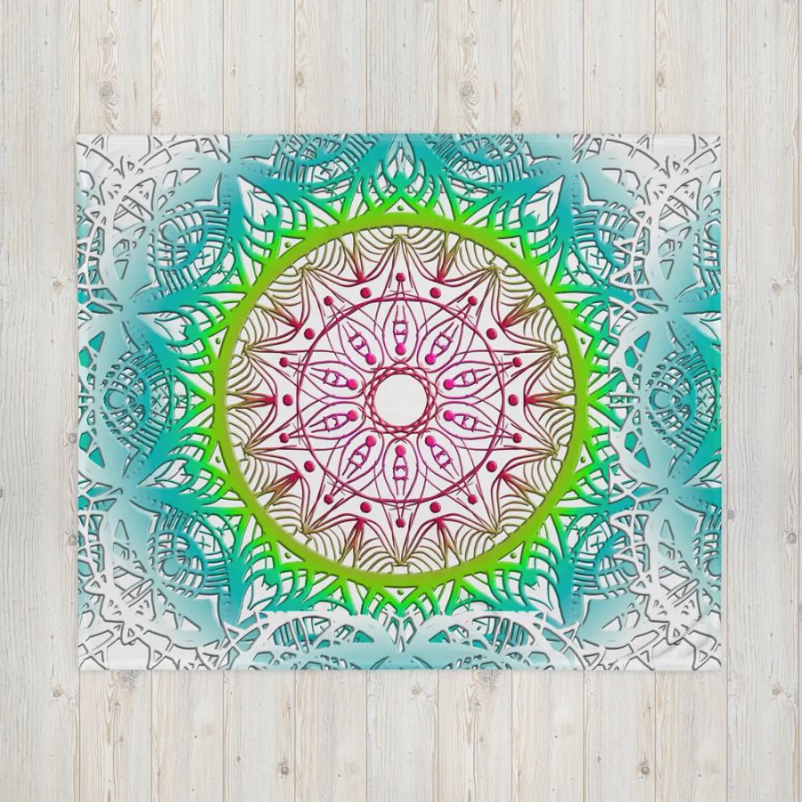 Mandala Dreams Throw Blanket product image (6)
