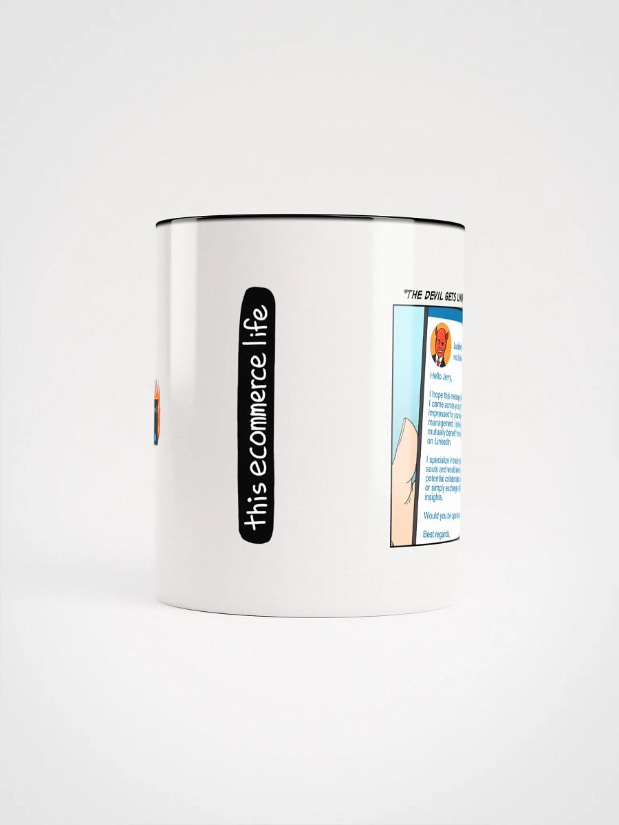 "The Devil gets LinkedIn Premium" mug product image (10)