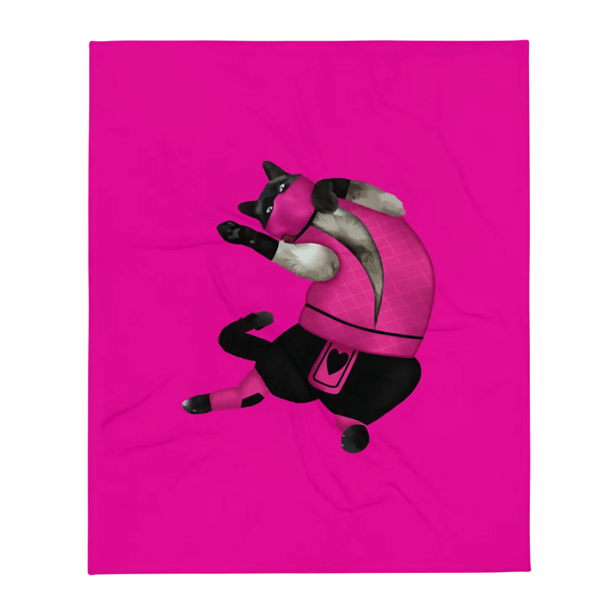 Kombat Kitty Throw Blanket product image (19)