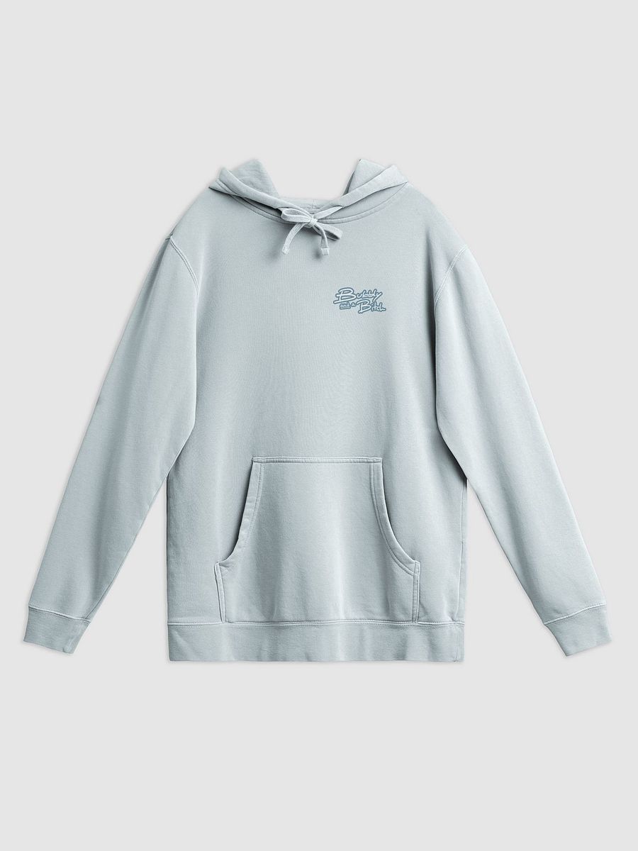 Bubbly and a B*tch (sm. lined design, #709AAF) printed pigment hoodie product image (25)