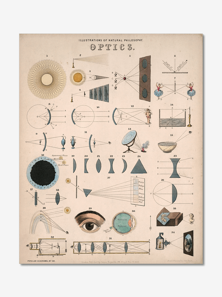 Vintage Optics Educational Chart Poster product image (1)