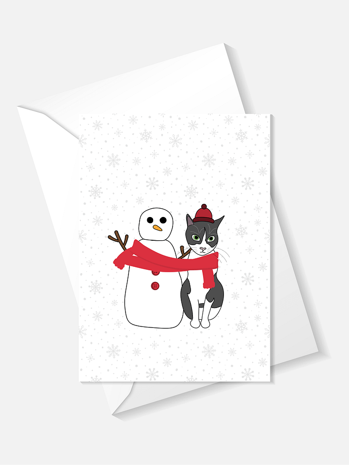 "Snowman" digital download greeting card product image (1)