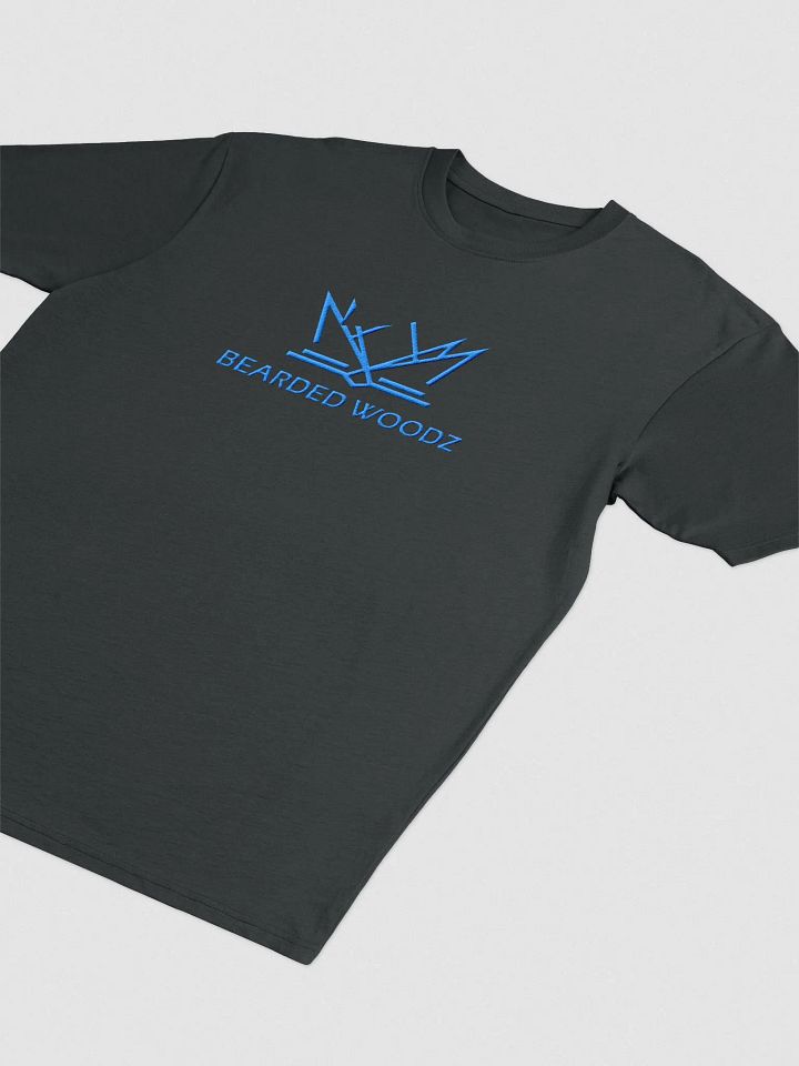 Men's Bearded Woodz T-Shirt (Aqua/Teal Embroidery) product image (5)
