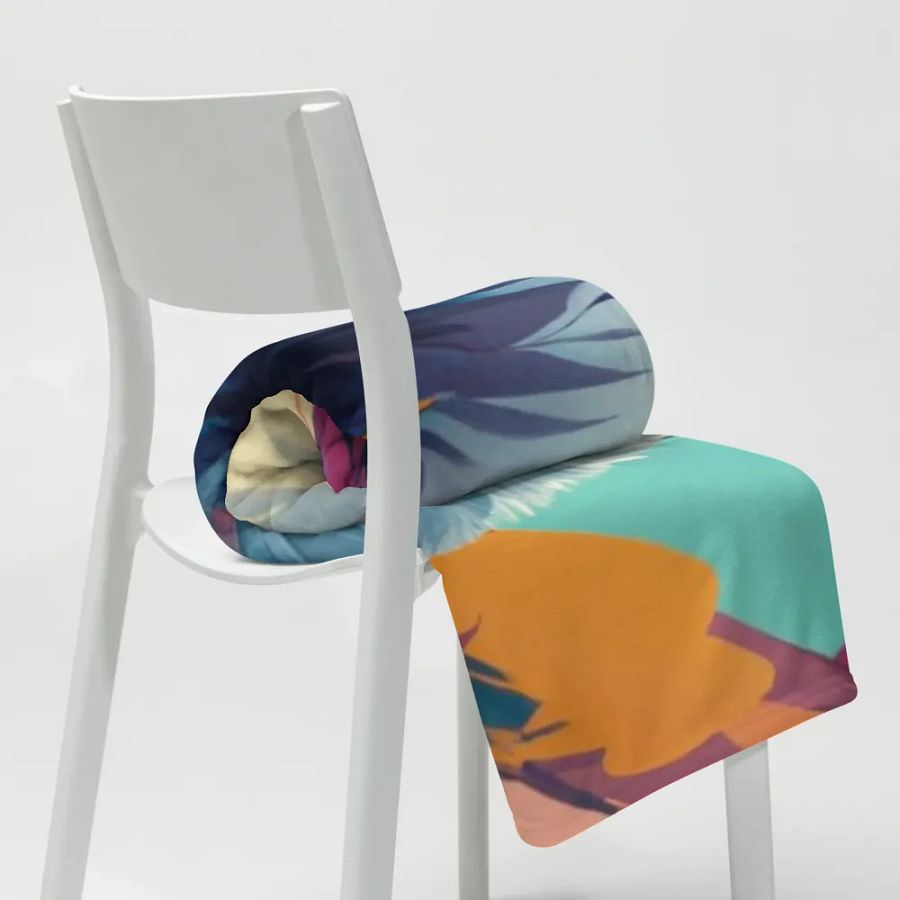 Watercolor 3D Eagle Throw Blanket product image (3)