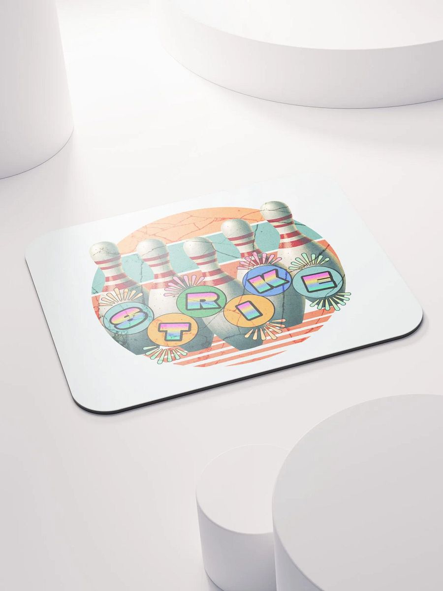 Bowling Pins Strike Retro Mouse Pad product image (4)