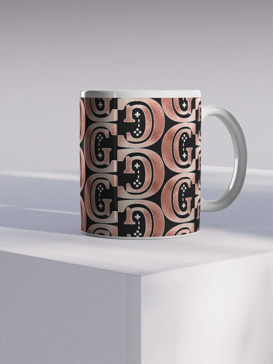 Dark Rose Gold Logo Pattern Mug product image (4)