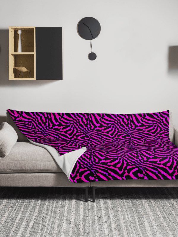 Purple Zebra Blanket product image (4)
