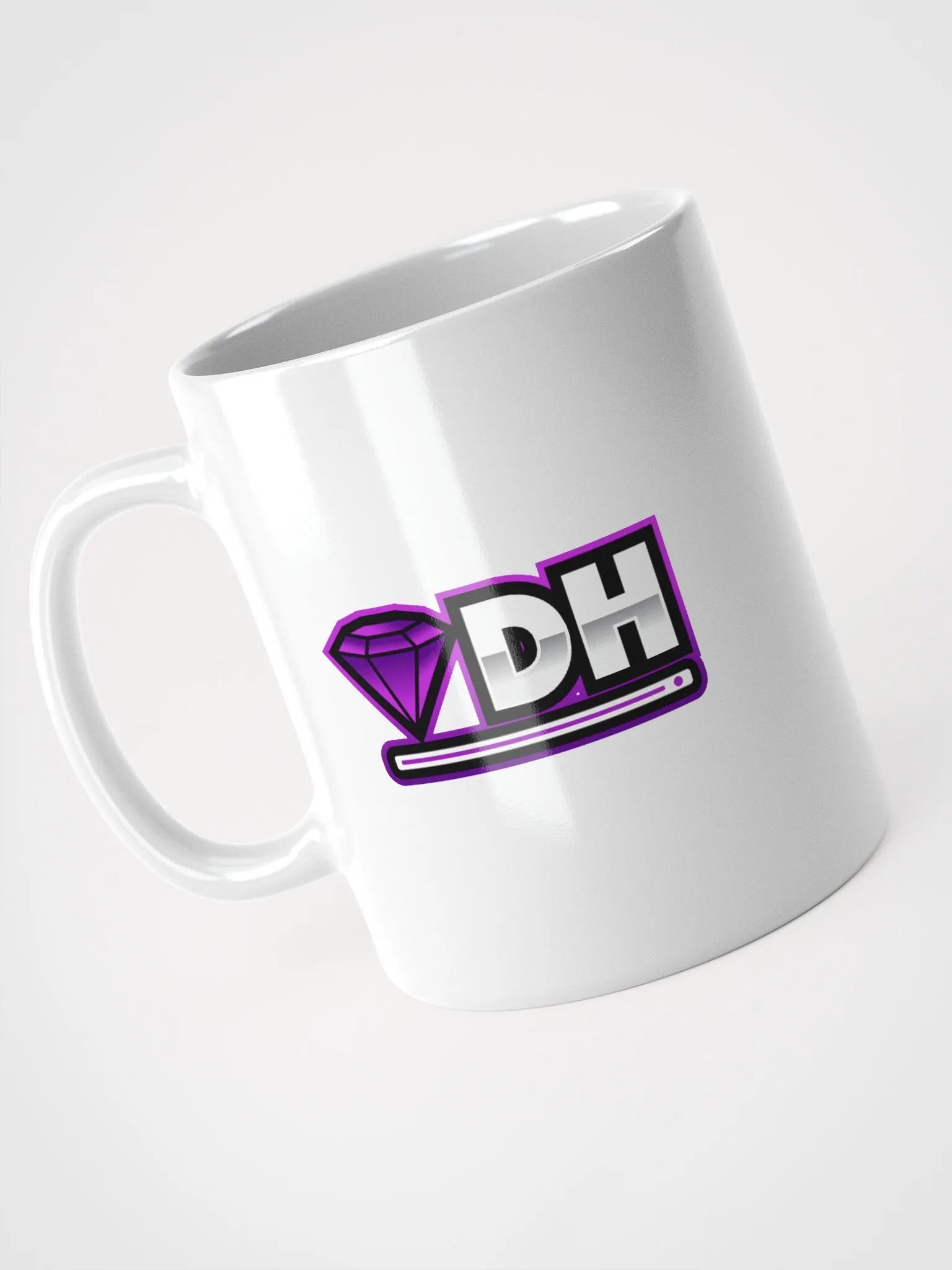 DiamondHost White Glossy Mug product image (3)