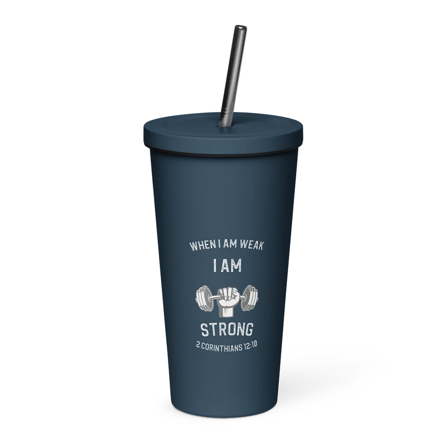 I Am Strong 20 oz. Insolated Cup: Navy product image (1)